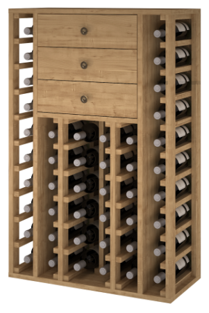 VinoWood 105 - 46 flessen/bouteilles - 3 trays